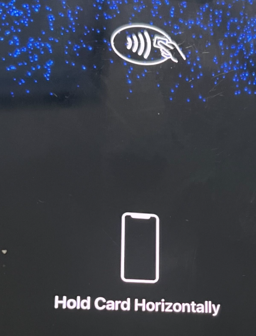 Hold Card Horizontally