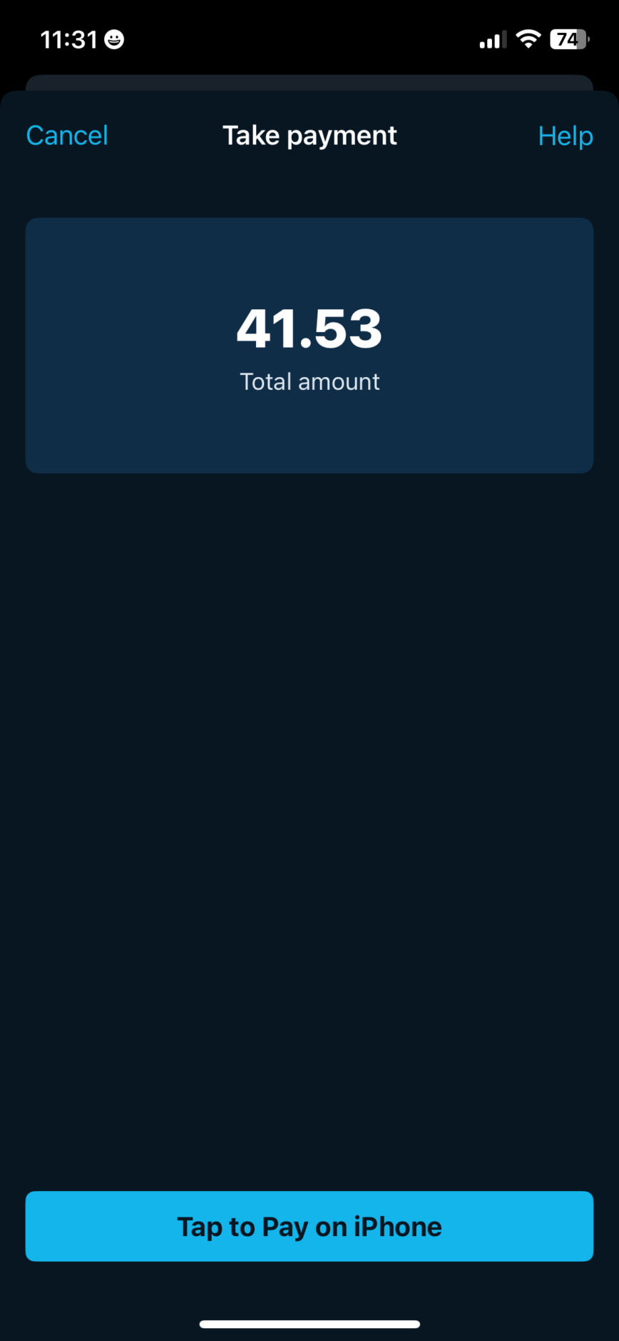 Tap To Payon Iphone Button