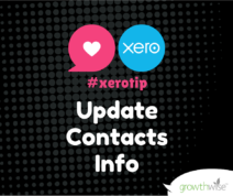 Xero Tip - Update your Contact Info