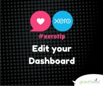 Xero Tip - Edit your Dashboard