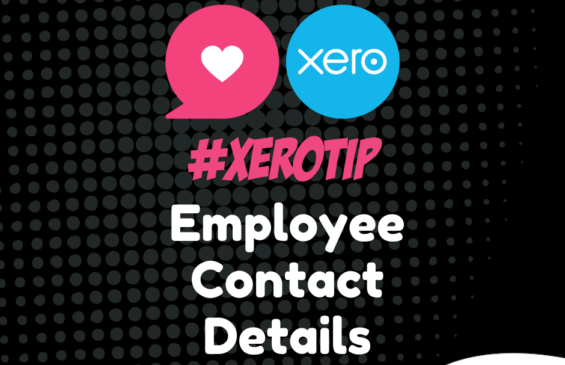 Xero Tip - Employee Contact Details